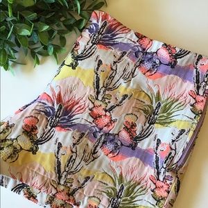 {IVY JANE} JACQUARD CACTUS PRINT SHORTS